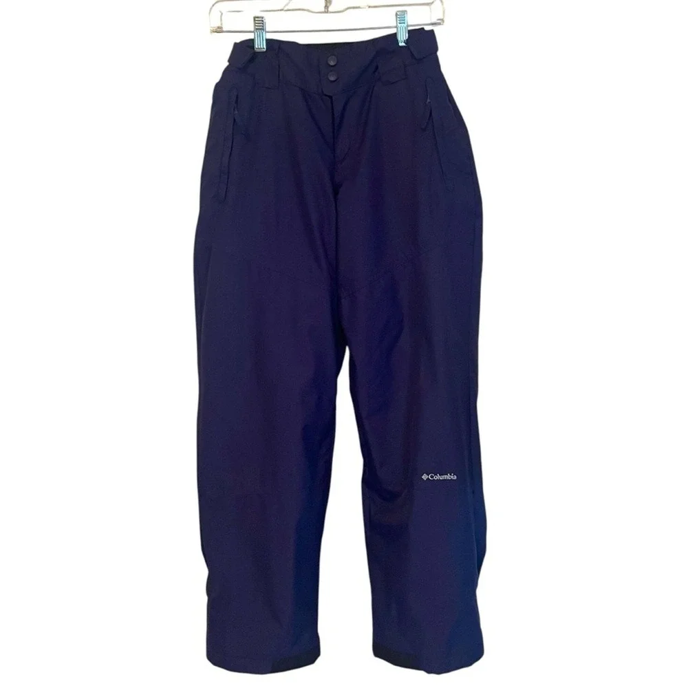 Columbia Omnitech Navy Blue Insulated Snow Pants Size‎ 14/16